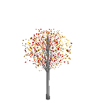 3Dオブジェクト樹木6紅葉