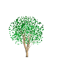 3Dオブジェクト樹木9新緑