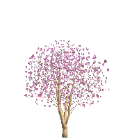 3Dオブジェクト樹木9開花